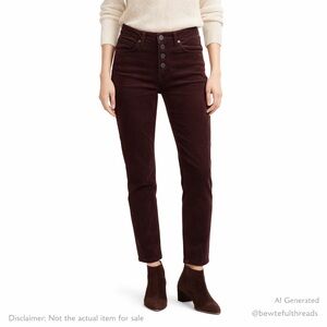 Citizens of Humanity Olivia High Rise Slim Ankle Corduroy Pants 26